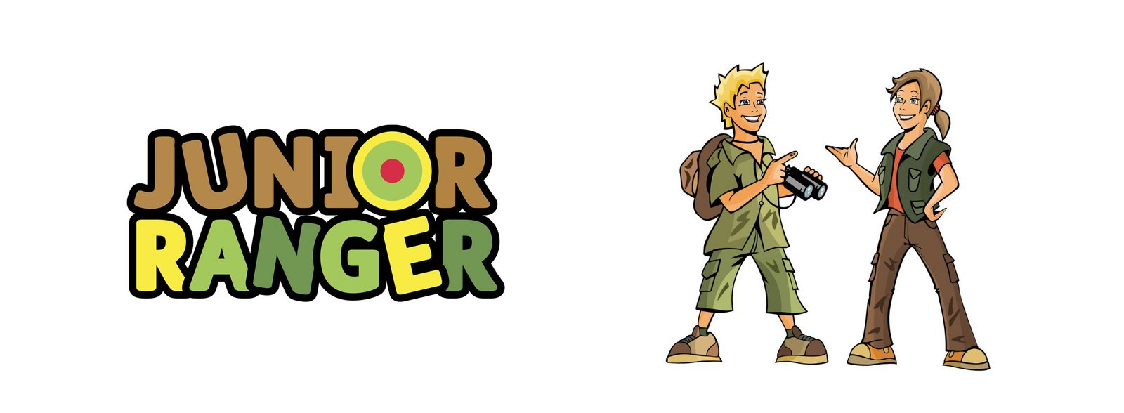 Logo und Comicfiguren Junior Ranger